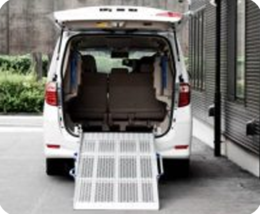車いすスロープの装着例